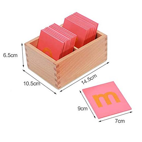 Adena Montessori Lower and Capital Case Sandpaper Letters,Early Child Development Learning