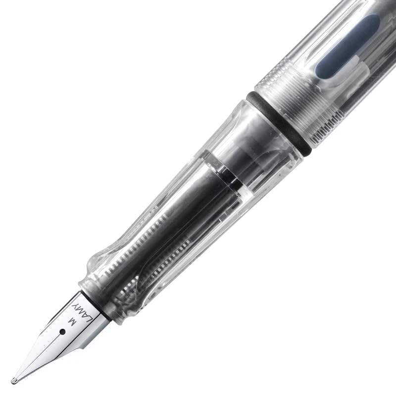 Lamy Safari Vista Fountain Pen & Cartridges, Clear, Fine Nib