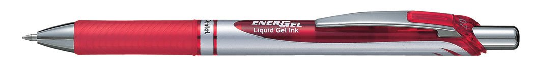 Pentel EnerGel 0.7 mm Xm Retractable Pen - Black/Red/Blue (Pack of 3), XBL77/3-ABC