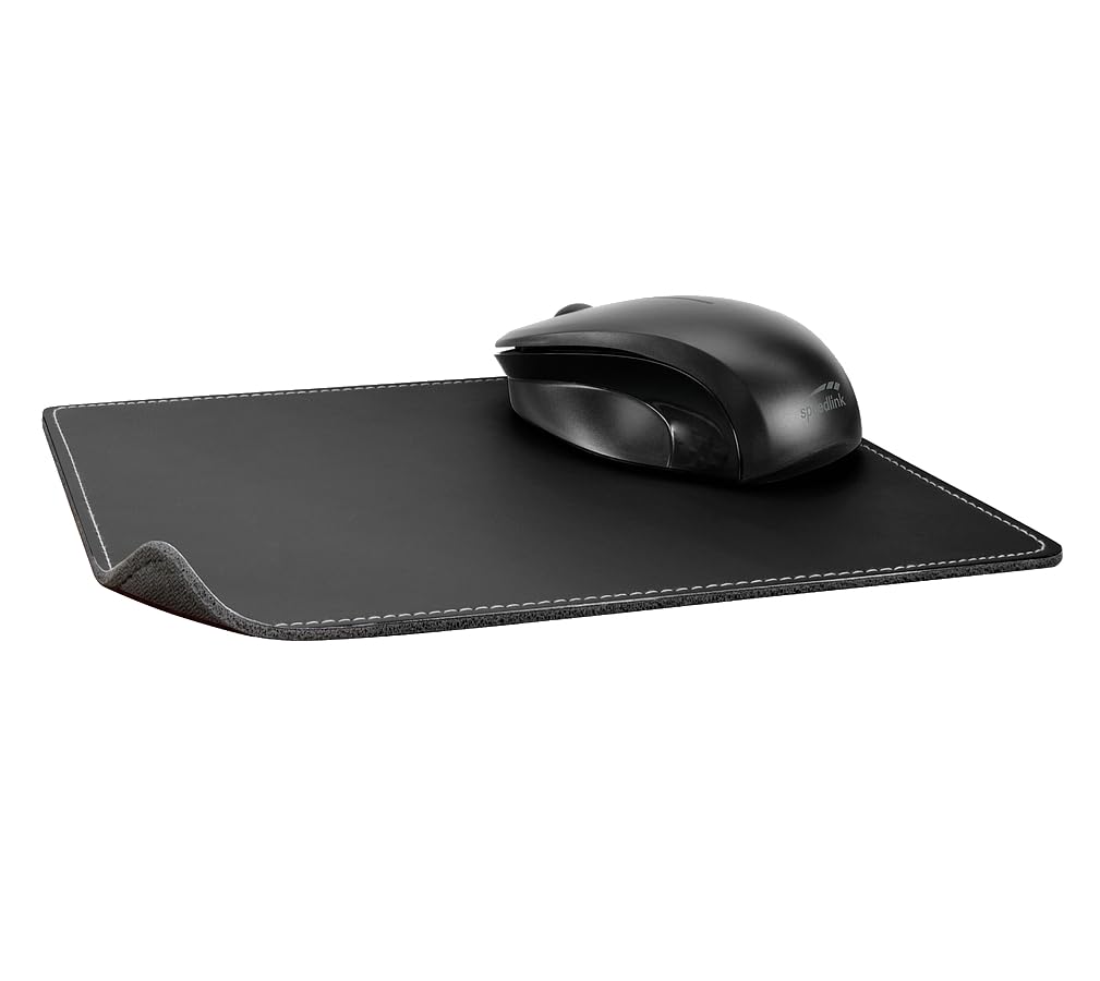 Speedlink Notary Soft Touch Mousepad - Mouse pad in Leather Look for Office/Home Office (Soft
