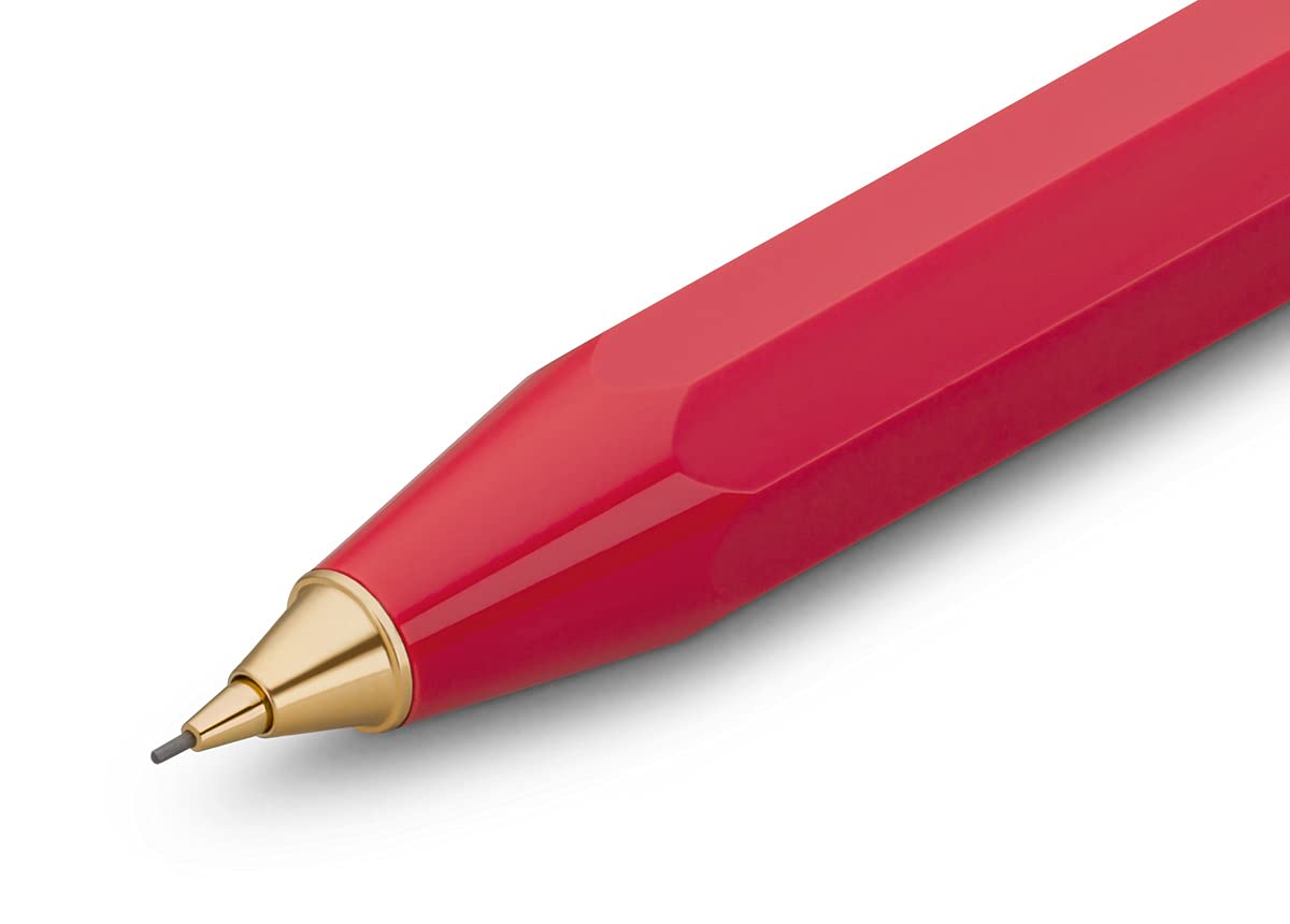 Kaweco CLASSIC SPORT Mechanical Pencil Red 0.7 mm HB I Exclusive Lead Pencil in Classic Design 10.5