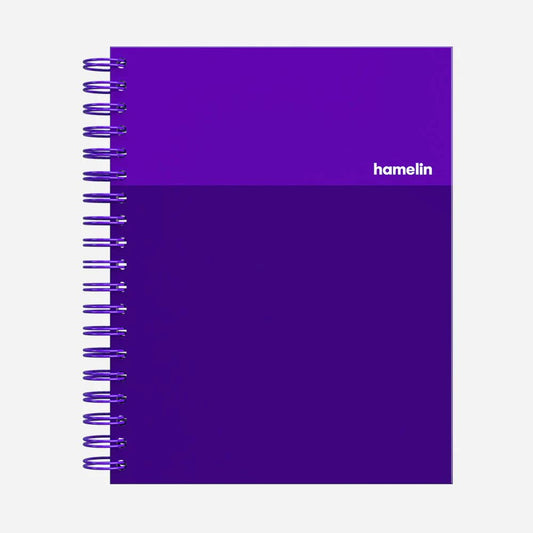 Hamelin, Spiral Notebook, 8x10in, College Ruled, Hardcover, 75shts/150 pages, 1 Subject Notebook