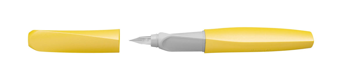 Pelikan Twist Fountain Pen with 2 Ink Cartridges, Medium Nib, Bright Sunshine, Blister Card (820219)