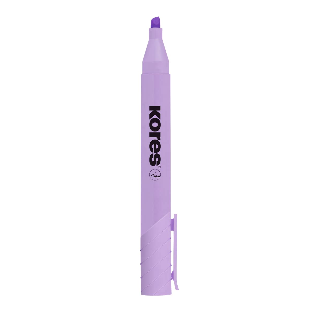 Kores - High Liner Plus: Pastel Lilac Highlighter Pens, Chisel Tip and Water-based Ink, School and
