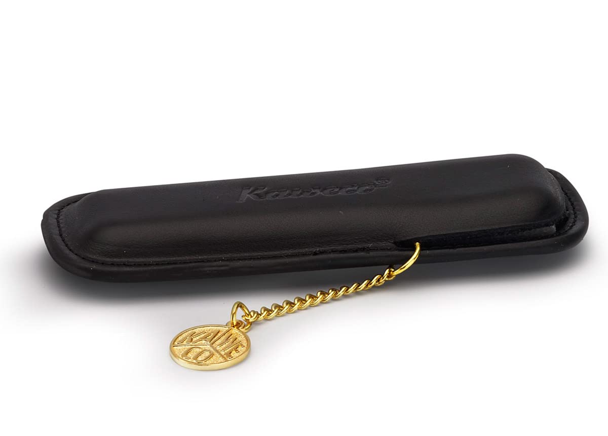 Kaweco Classic 2-Pen Black Leather Pouch I Pen Case Suitable for the Sport Series I Writing Case
