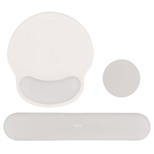 MOSISO Wrist Rest Support for Mouse Pad&Keyboard Set, Stone Gray