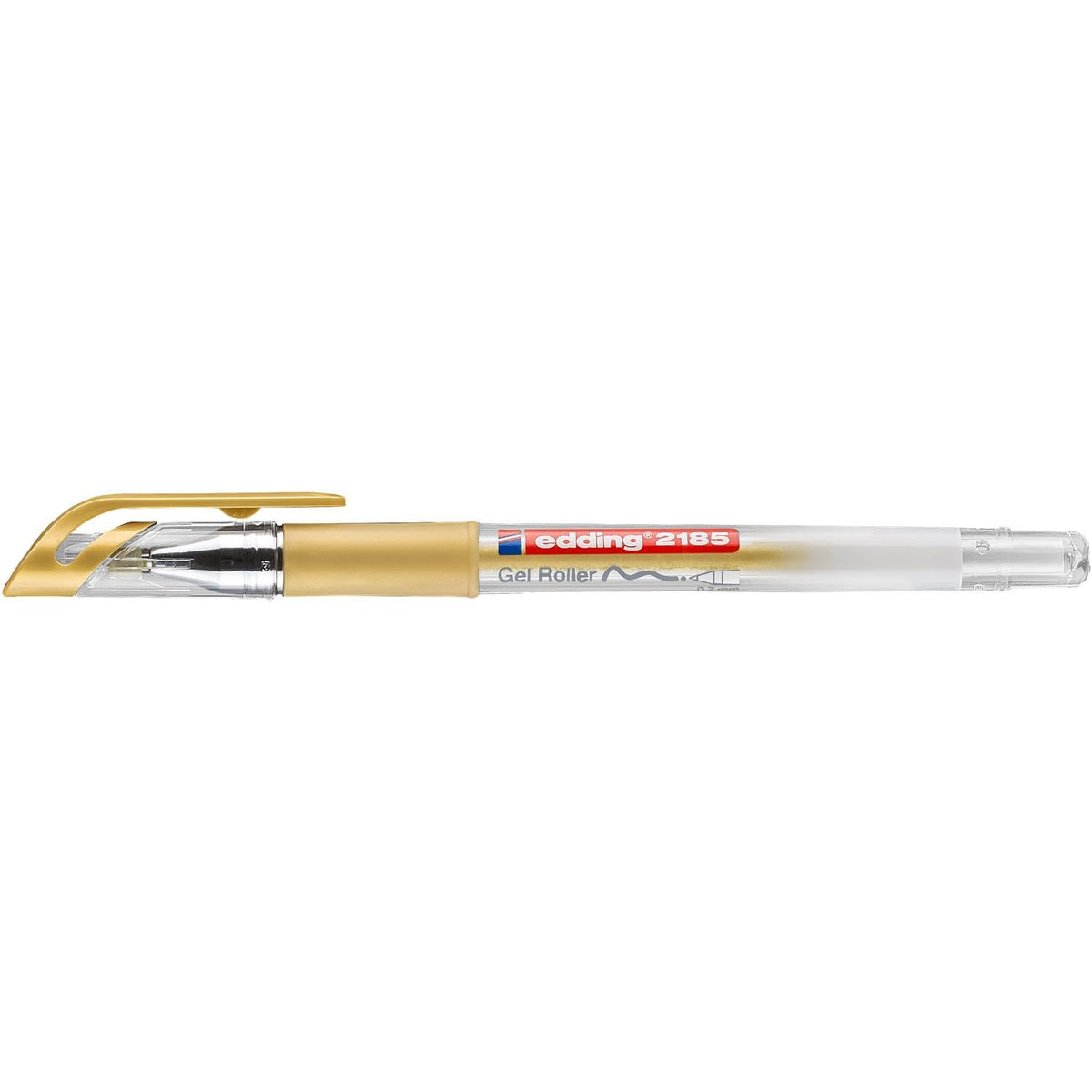 Edding 2185 gel roller - gold - box of 10-0.7 mm - gel pen for writing, drawing, colouring