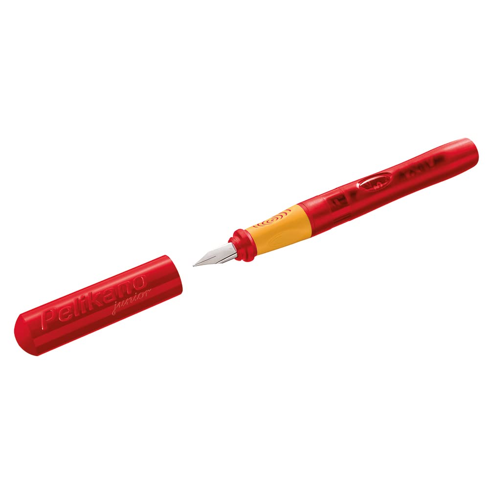 Pelikan Pelikano Jr. Fountain Pen, Left-Handed, Medium Nib, Red, 1 Pen, 940924