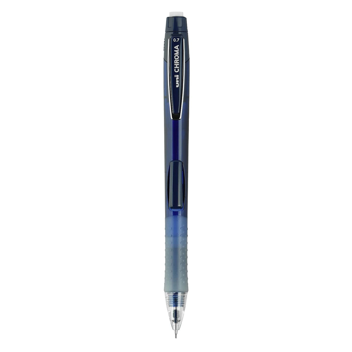 uni-ball CHROMA Mechanical Pencil, 0.7mm, HB #2, Cobalt Barrel, 12 Count