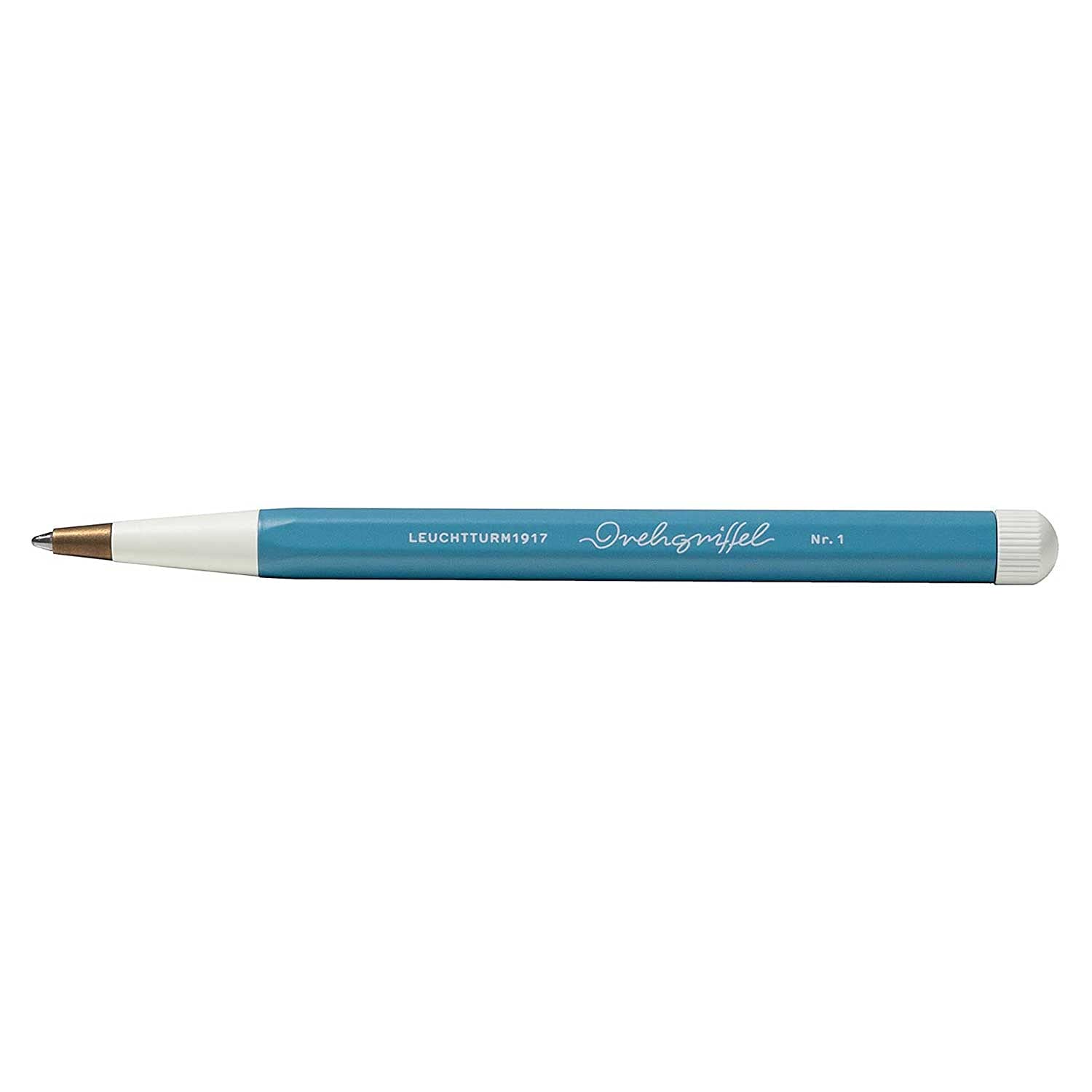 LEUCHTTURM1917 - Drehgriffel Writing Pen (Nordic Blue) - Ballpoint Pen with Royal Blue Ink Included