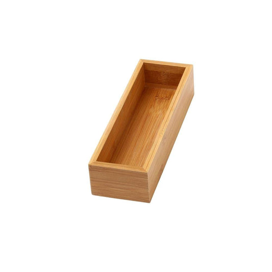 YBM Home Bamboo Drawer Organizer Storage Box for Kitchen Drawer, Junk Drawer, Office, Bedroom
