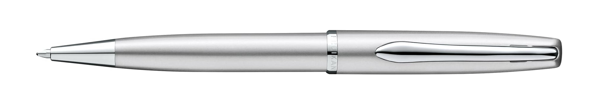 Pelikan Jazz Noble Ballpoint Pen Silver Right Hand and Left Handed Elegant Metal Ballpoint Pen in
