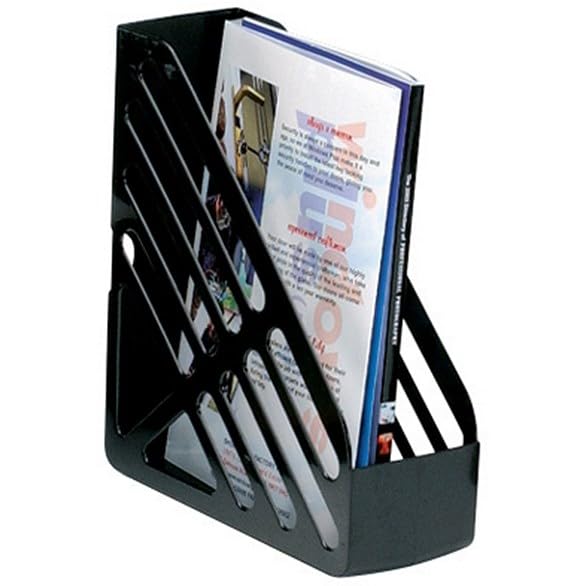 Q-Connect Magazine Rack, Black