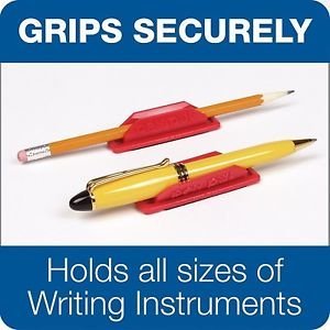 10 Pack Assorted Colors Pen Pal Pen Holders with Custom Advantage Black and Chrome Retractable Pen