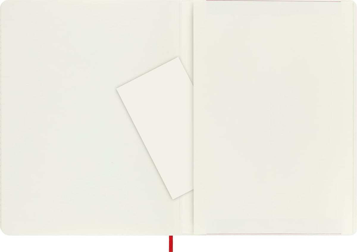 Moleskine Classic Notebook, Soft Cover, XL (7.5" x 9.5") Ruled/Lined, Scarlet Red, 192 Pages