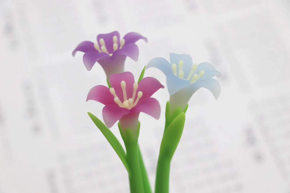Prosnubl Color Changing Flower Pens 9Pcs Creative Gel Ink Tulip Pens for Teachers, Students, School