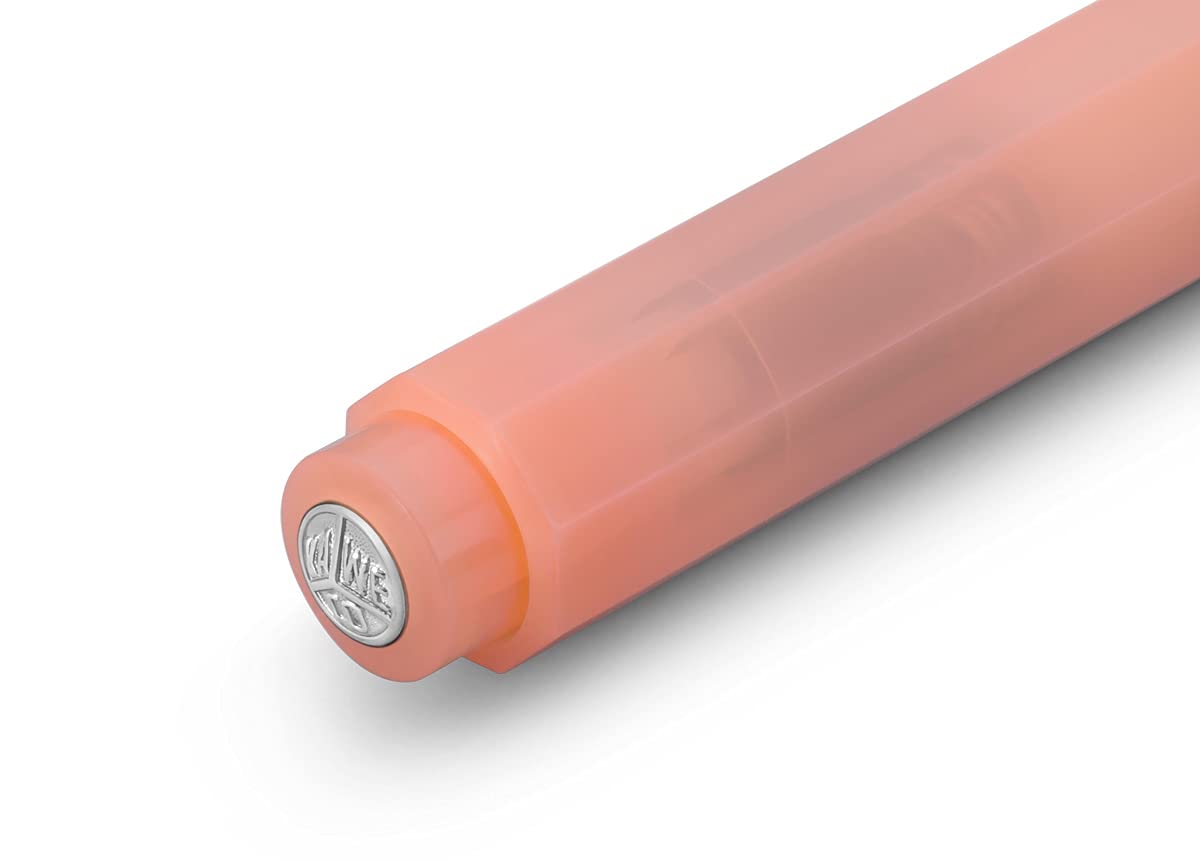 Kaweco FROSTED SPORT Ball Pen Soft Mandarine I Retractable Ballpoint Pen with Standard D1 Refills