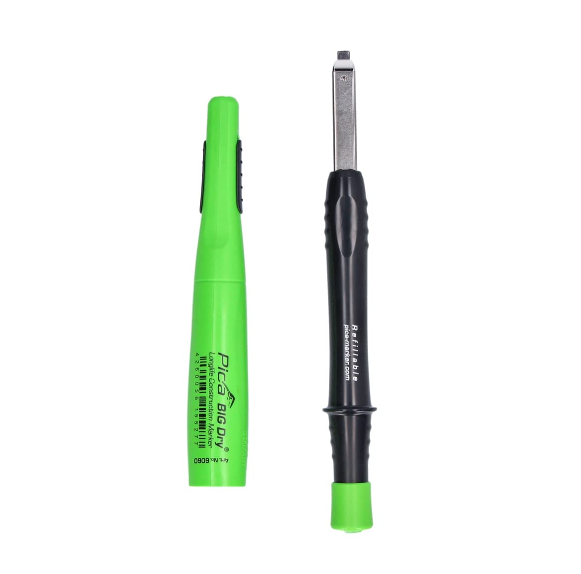 Pica 6095 Marker/Deep Hole Marker Value Box Pen Big Dry, 1 x Refill Water Soluble "Red" and "White"