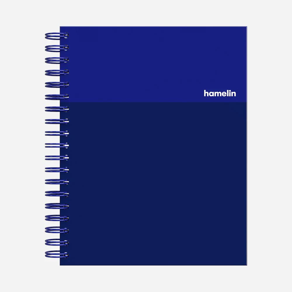 Hamelin, Spiral Notebook, 8x10in, College Ruled, Hardcover, 75shts/150 Pages, 1 Subject Notebook