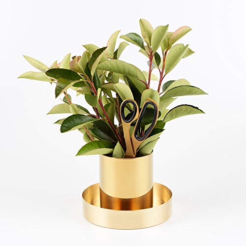 Pencil Cup Holder Desk Organizer, Gold Pen Pot Pen Holder Container Desktop Stationery Organizer