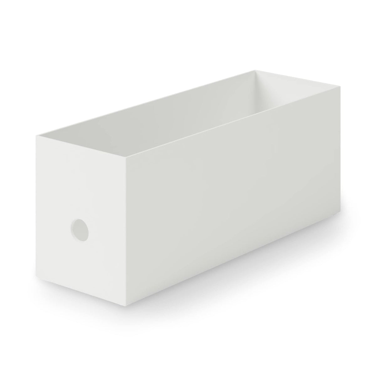 無印良品 MUJI 83904388 Recycled Polypropylene File Box, Standard Type, 1/2, White Gray, Approx. Width