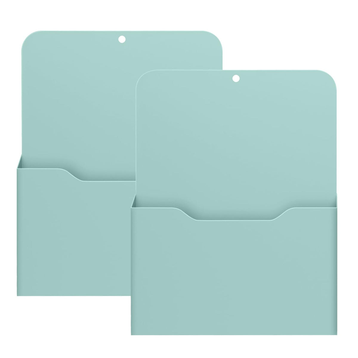 MoKo Magnetic File Holder, A4 Magnetic Pen Holder, 2-Pack, Green