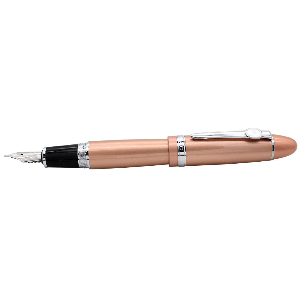 zoohot Jinhao 159 Fountain Pens Medium Nib Silver Trim Big Heavy Pen Business Signature Gift