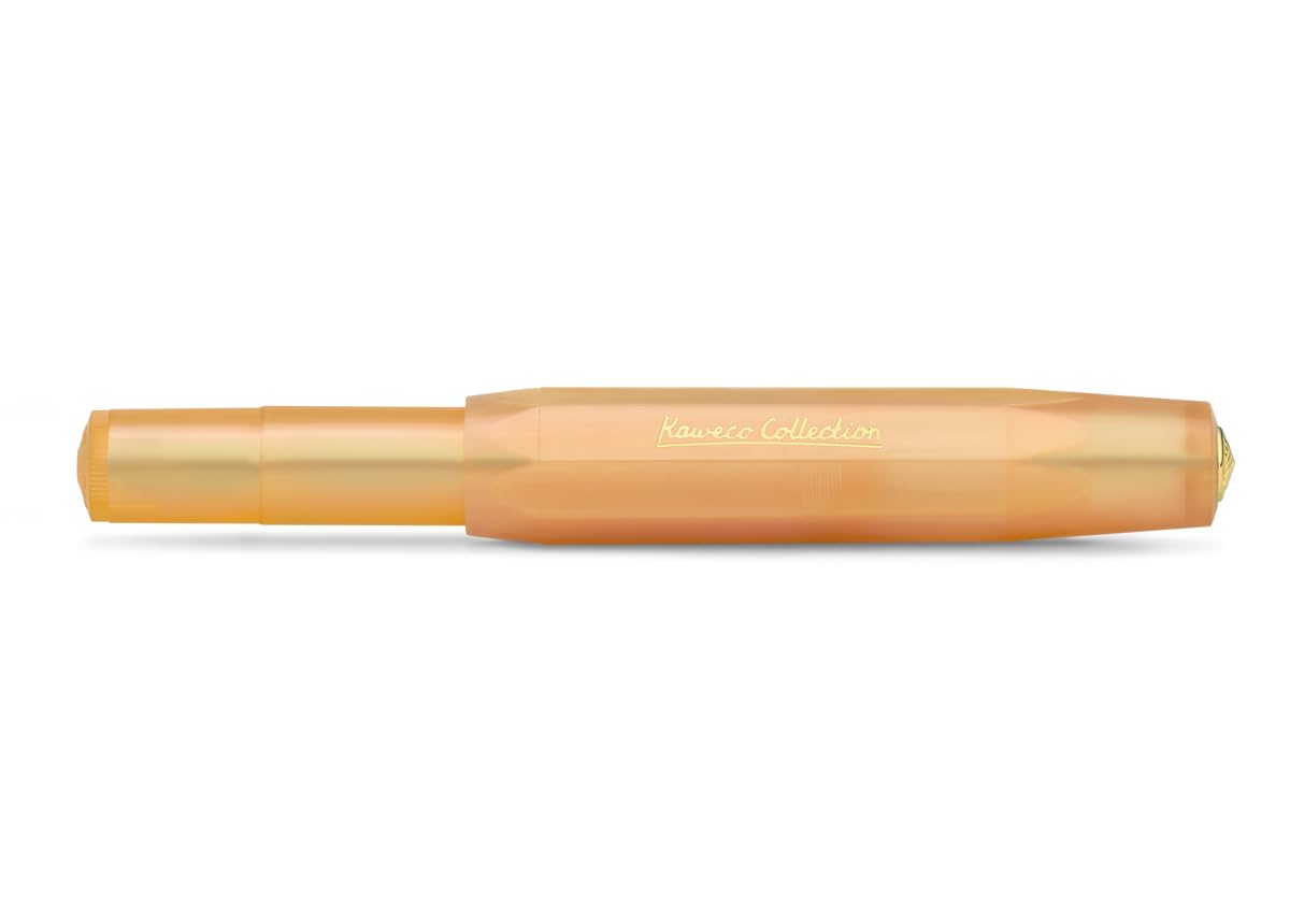 Kaweco COLLECTION Apricot Pearl Premium Fountain Pen with Steel Nib for Ink Cartridges - Sport