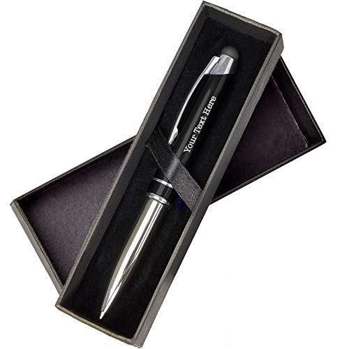Personalized Pen, 3-in-1 Ballpoint Pen, Touch Screen Pen Stylus, & Flashlight- Customized for Men