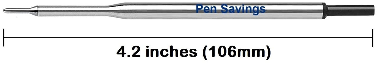 5 Pen Savings Ballpoint Pen Refills Compatible with Papermate Lubriglide, Aspire, PhD Pens, Medium