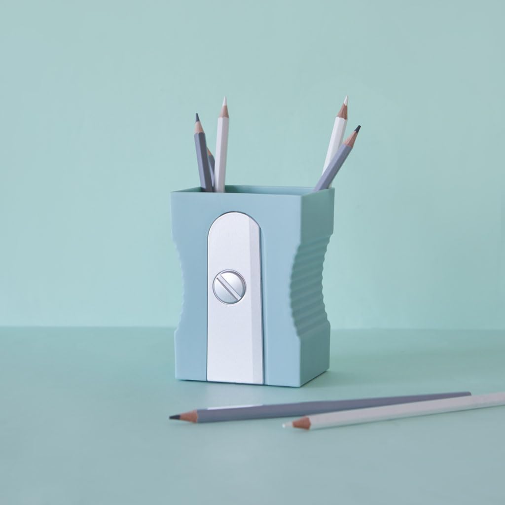 Balvi Sharpener Turquoise Pencil Pot Creative Fun Tail Shaped Pencil Pot
