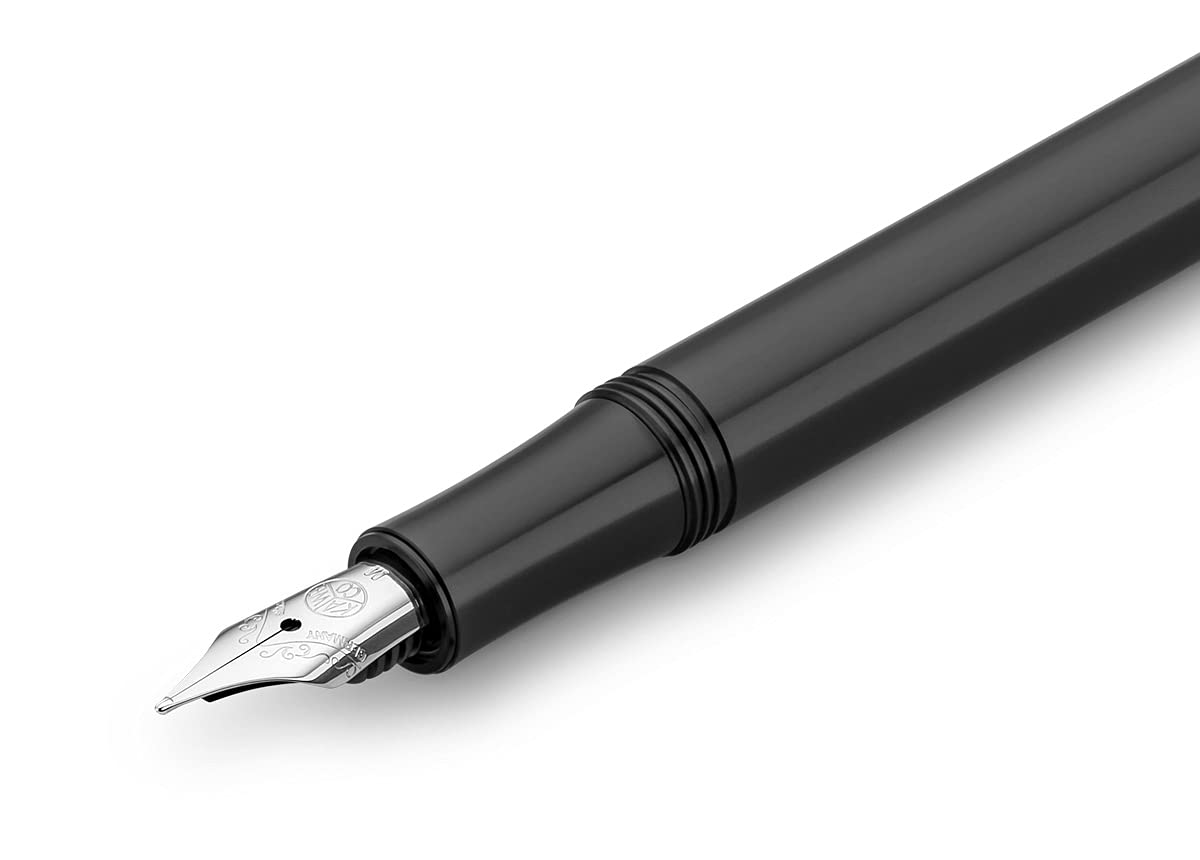 Kaweco LILIPUT Fountain Pen Black I Fountain Pen for Ink Cartridges I 12.5 cm I Nib: F (Fine)