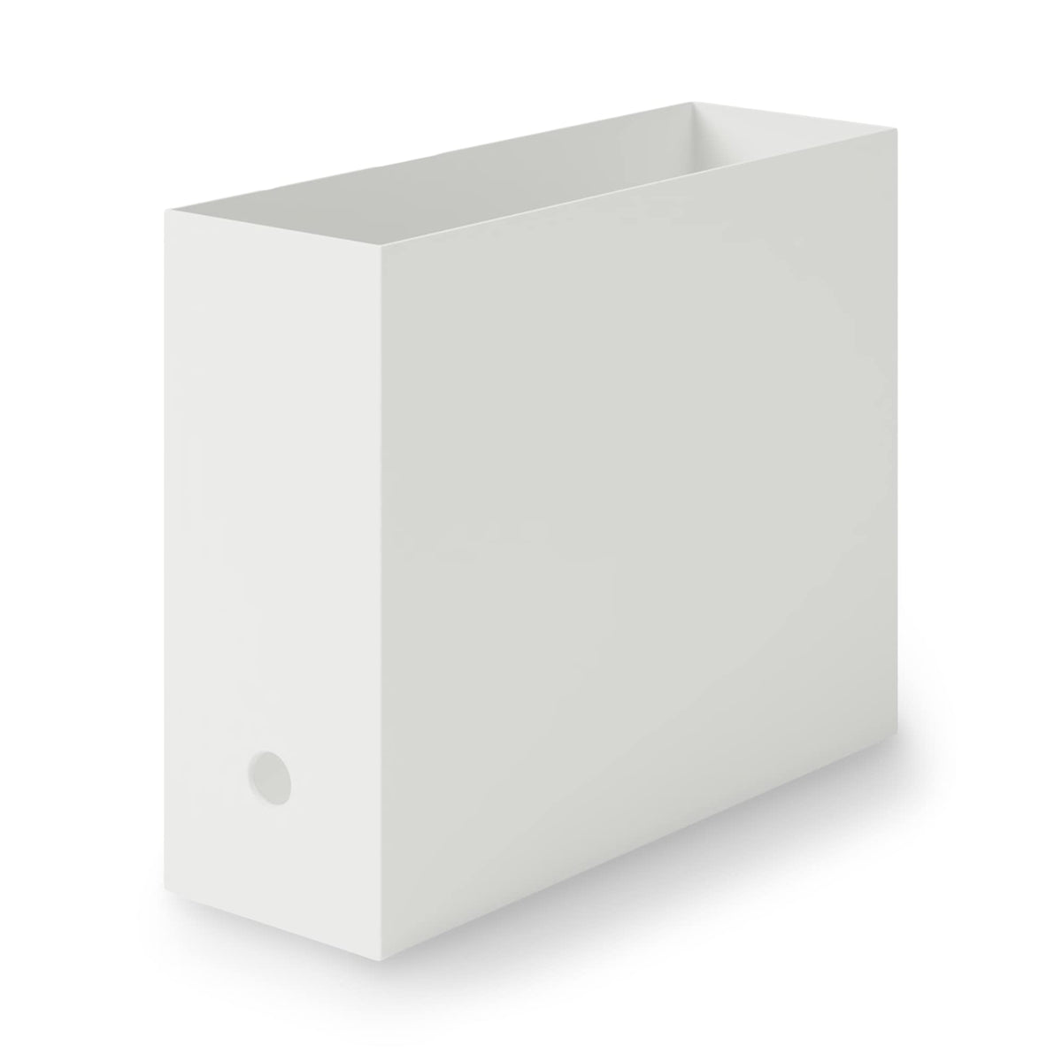 MUJI 83904364 Recycled Polypropylene File Box, Standard Type, White Gray, Approx. Width 3.9 x Depth