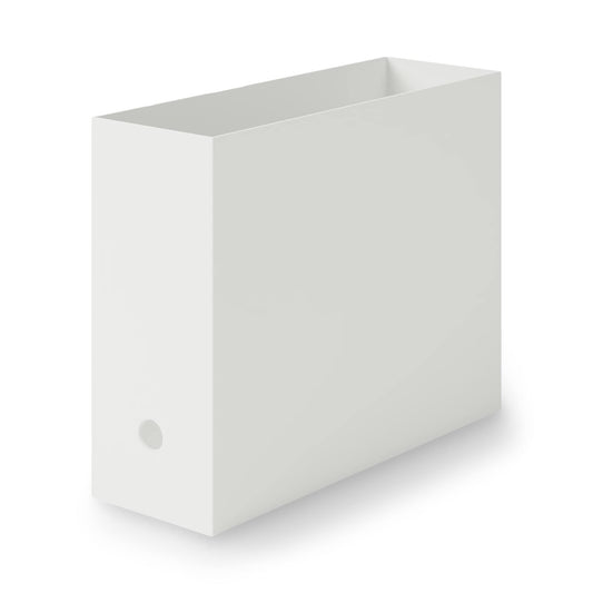 MUJI 83904364 Recycled Polypropylene File Box, Standard Type, White Gray, Approx. Width 3.9 x Depth