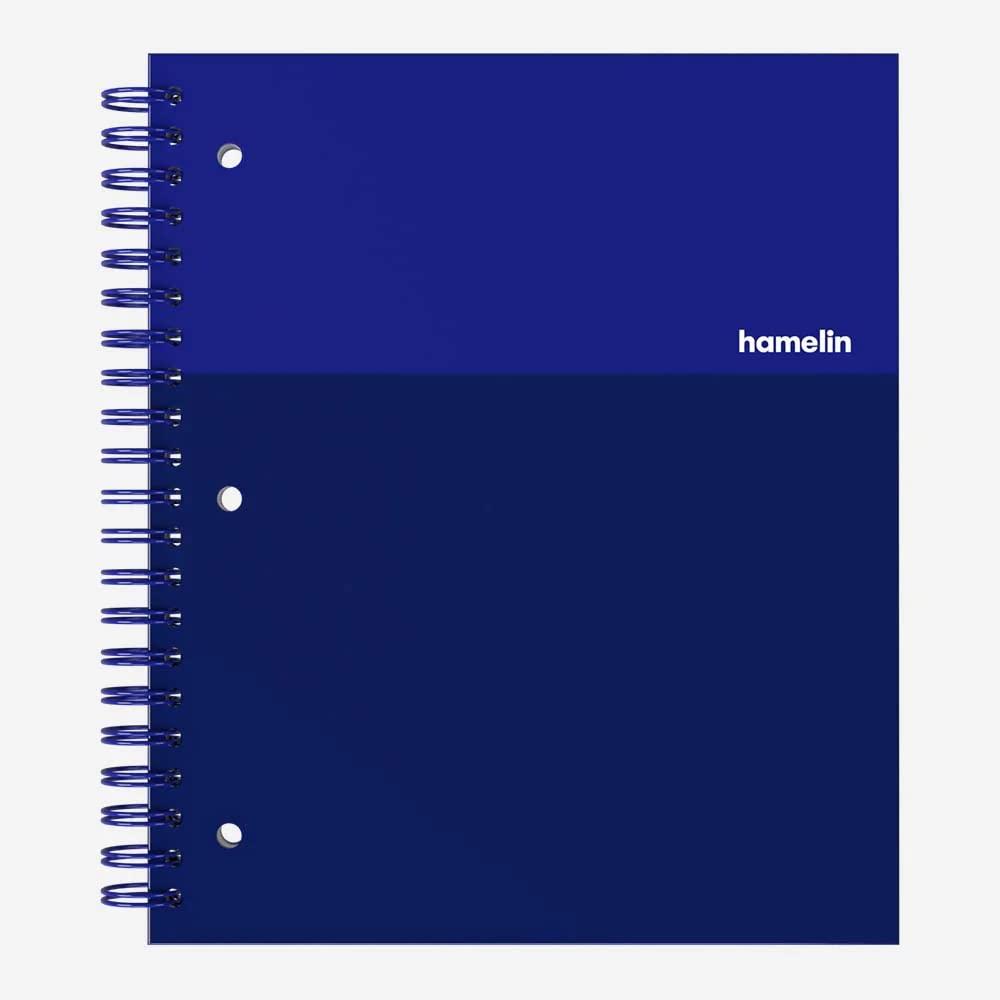 Hamelin, College Ruled Notebook/Journal, 8.5inx11in, Spiral bound, Hardcover, 1 Subject Notebook