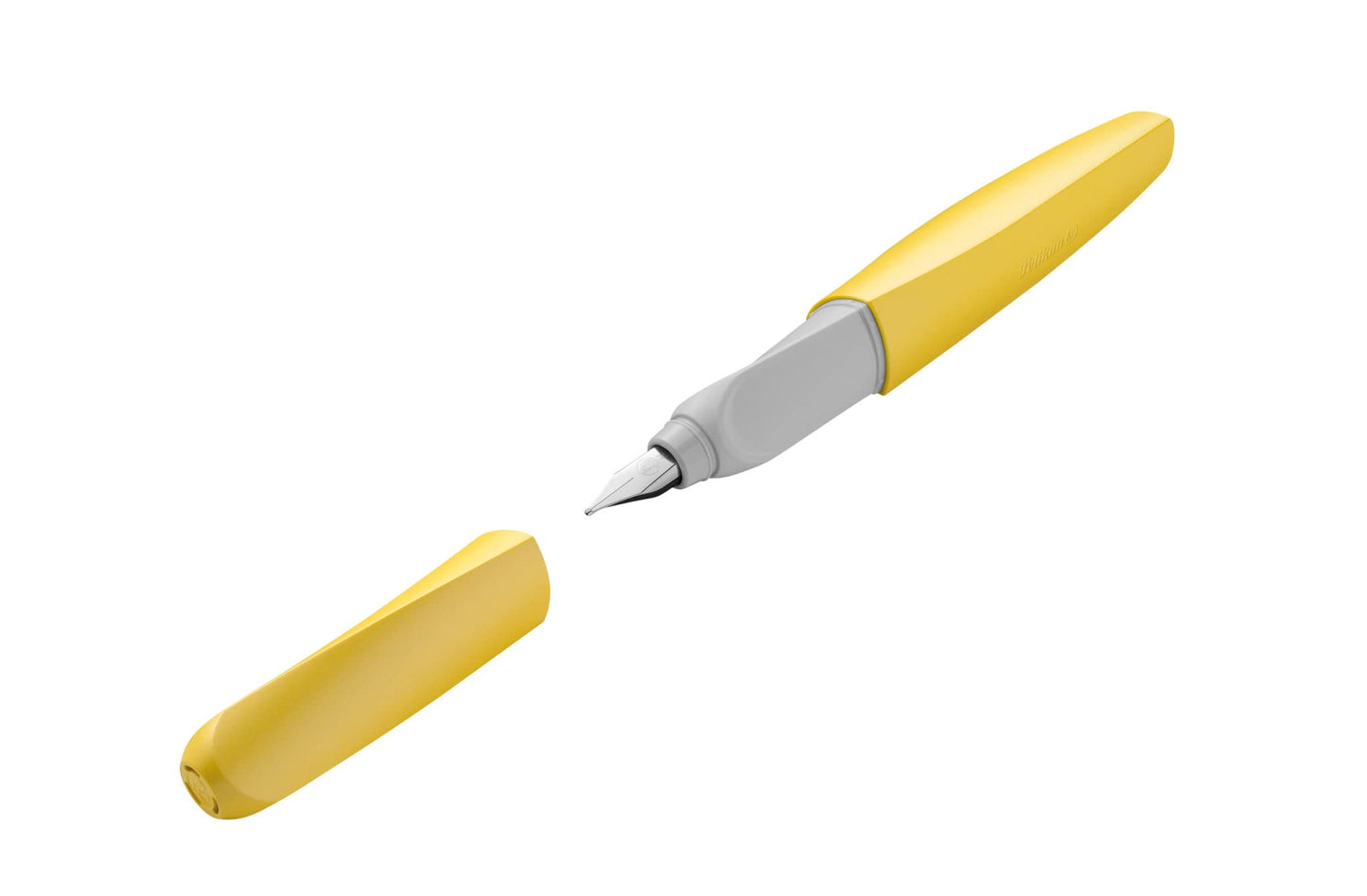 Pelikan Twist Fountain Pen with 2 Ink Cartridges, Medium Nib, Bright Sunshine, Blister Card (820219)
