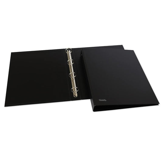Favorit Sprint Cardboard Ring Binder, 22 x 30 cm, 4 Round Rings 30 mm, Black