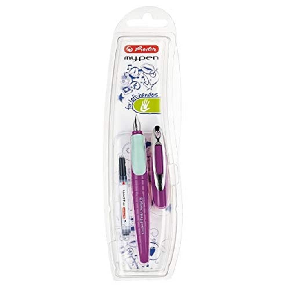 herlitz my.pen with L-Nib Fountain Pen - Pink/Mint