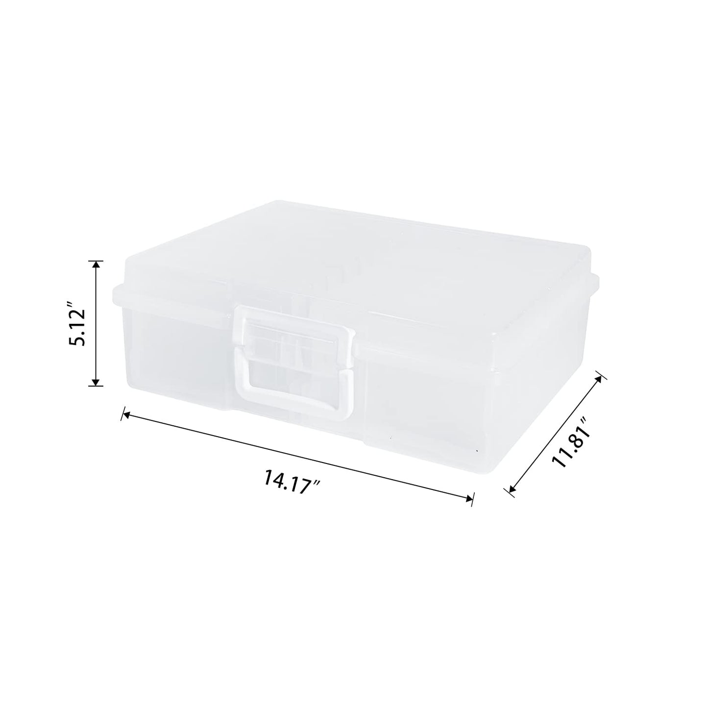 Naivees 4" x 6" Photo Storage Case with Handle, 16 Inner Photo Organizer Keeper, Extra Large