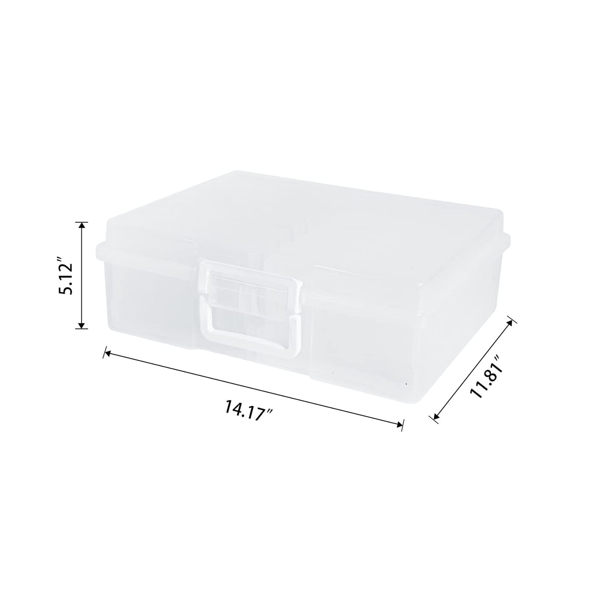 Naivees 4" x 6" Photo Storage Case with Handle, 16 Inner Photo Organizer Keeper, Extra Large