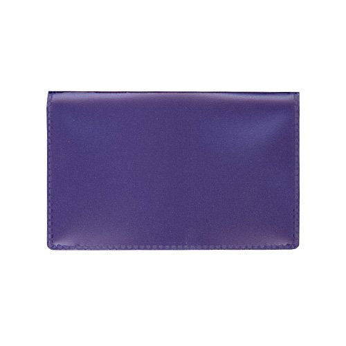 StoreSMART - Metallic Violet Folding Business Card Holders - 10 Pack - Polypropylene Plastic