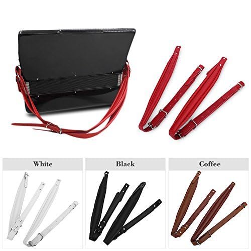 Padded Adjustable Bass Strap, Comfortable PU Shoulder Strap for Electric and Acoustic Bass