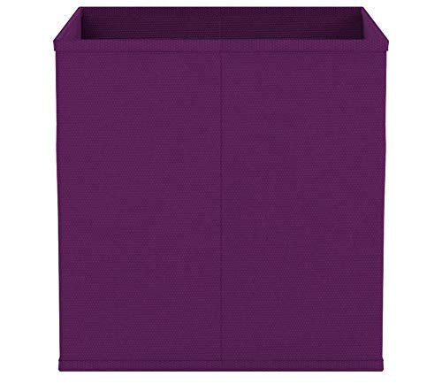 Zeller Storage Box, Purple, Fleece 32x32x32, Fabric