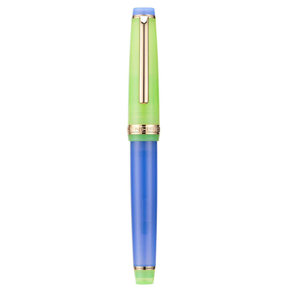 3 Jinhao 82 Fountain Pen Transparent Mixed Morandi Color Acrylic Medium Point Gold Trim with