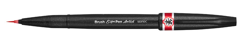 Pentel SESF30 °C BX Extra Fine Paint Brushes (Set of 1, Red