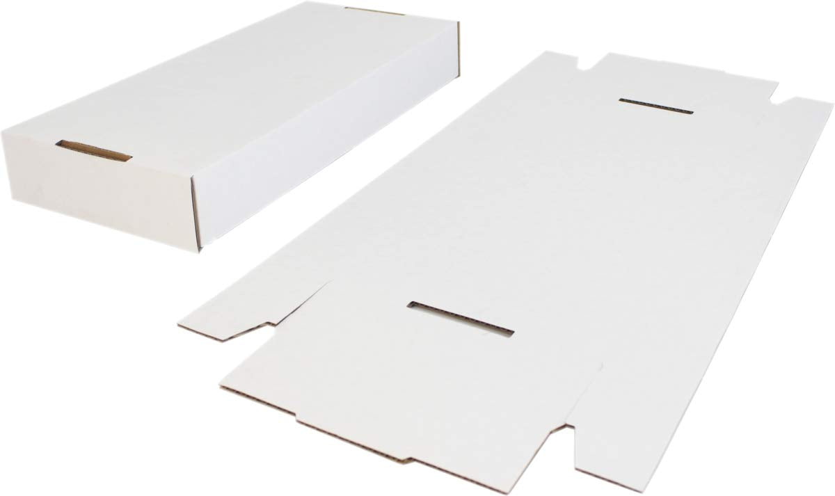 Durable Set of 5 - 7 inch Vinyl Record Storage Boxes - Sturdy Cardboard Construction with Removable
