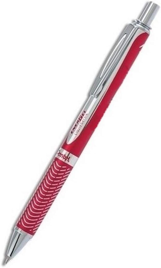 Pentel Energel Alloy Retractable Gel Ink Pen, 0.7mm, Black Ink Pen, 2 Pack