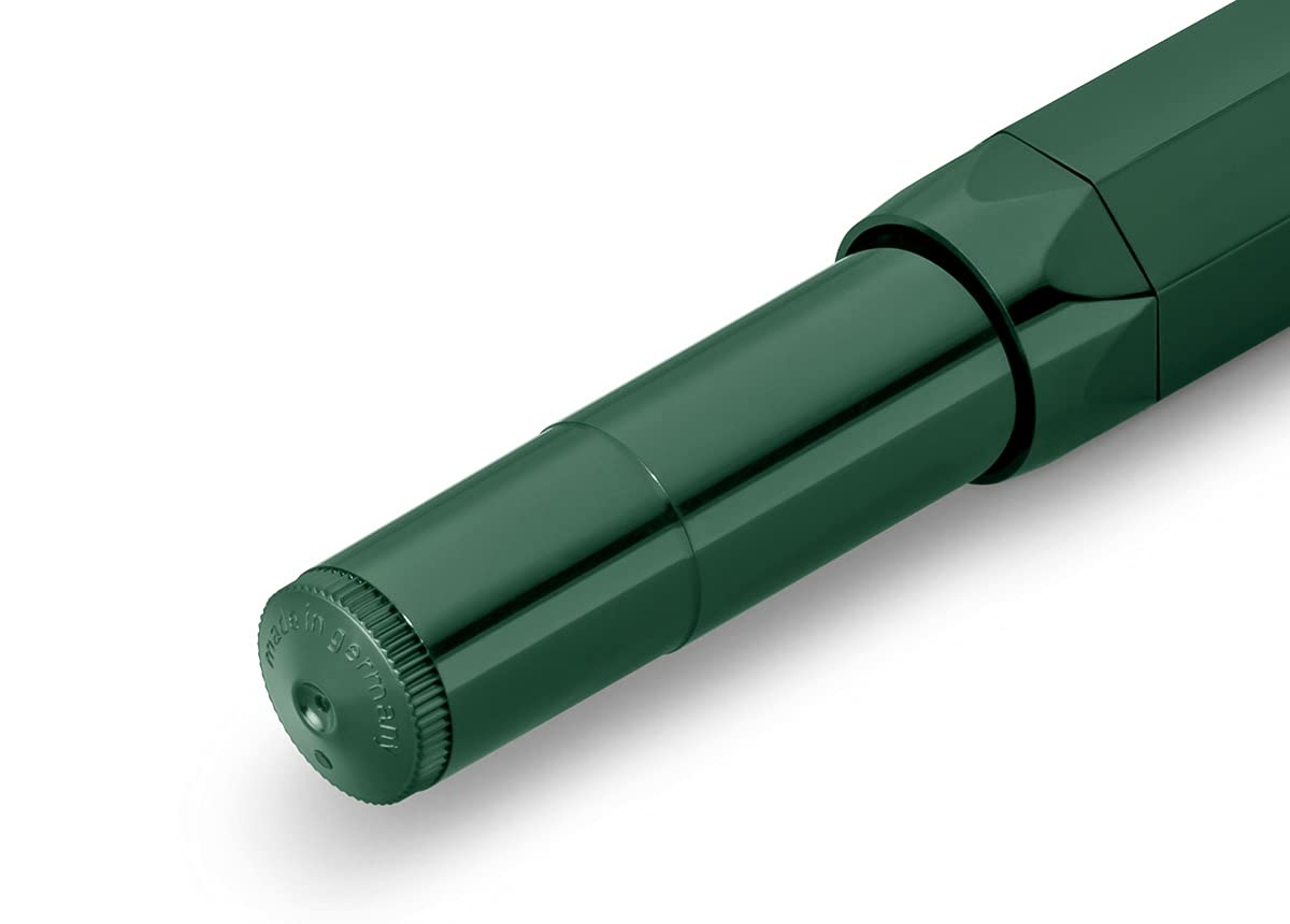 Kaweco CLASSIC SPORT Fountain Pen Green with 23 Carat Gold-Plated Steel Nib and Iridium Tip for Ink
