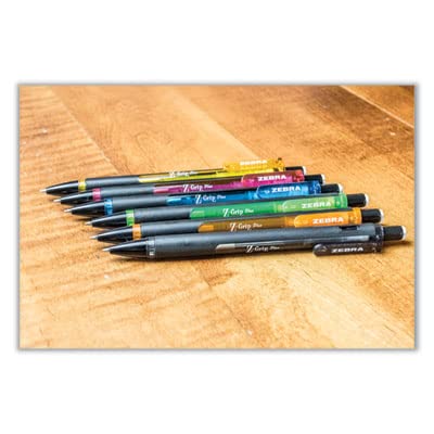 Zebra Pen Z-Grip Plus Mechanical Pencil, 0.7mm #2 HB, Clear Barrel, 12-Pack