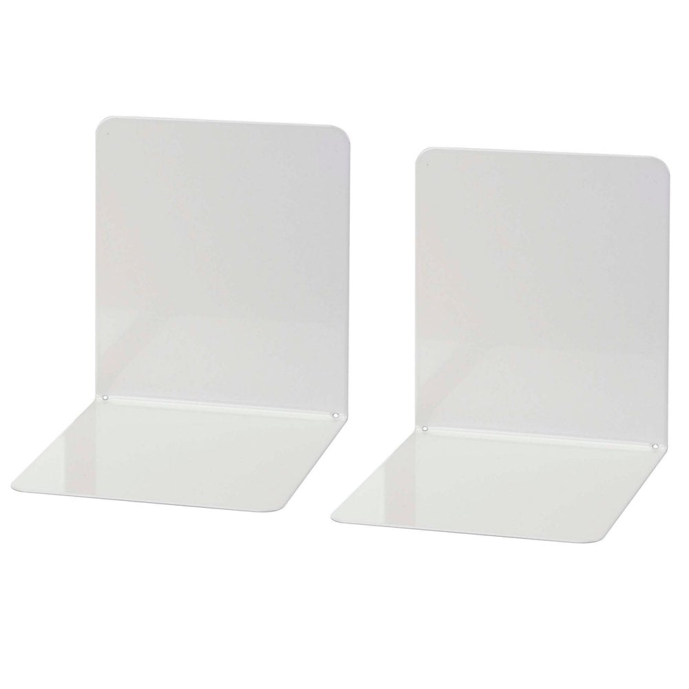 Wedo 102 1137 2-Piece Medium Bookend Set - Light Grey